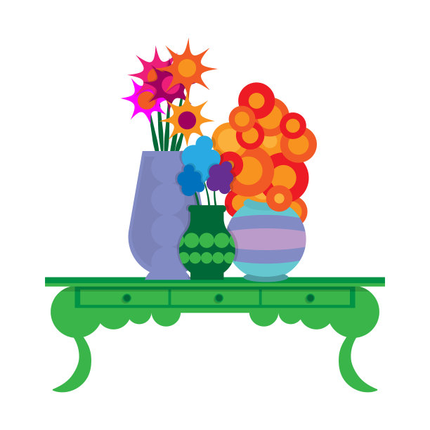 夏日花卡家居室内设计图片下载