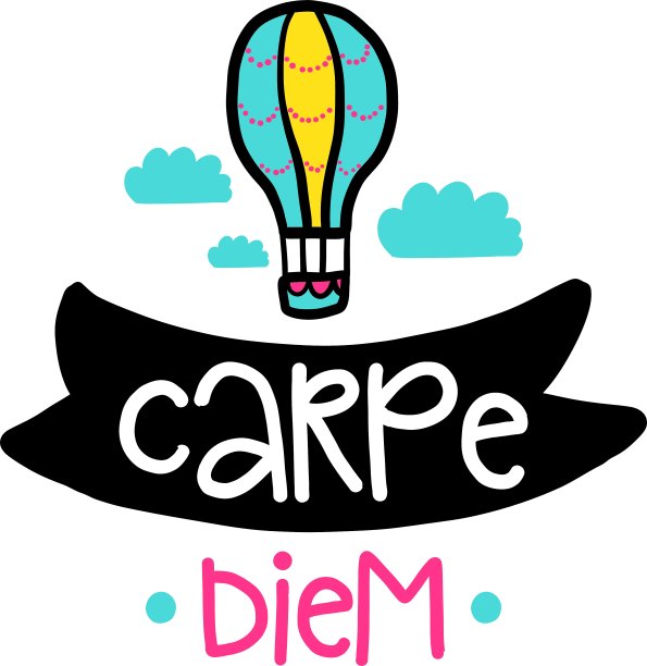 带有短语和装饰的海报图片下载