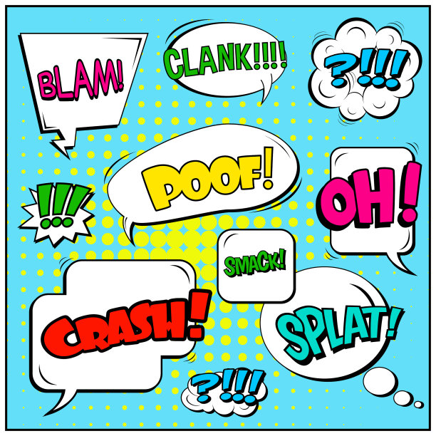 抽象创意概念漫画波普艺术图片下载