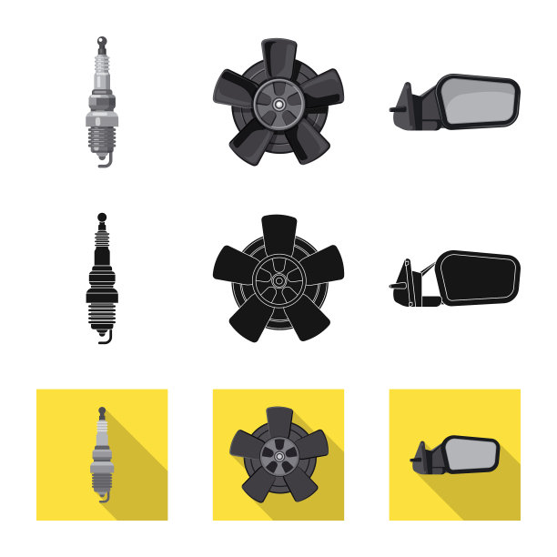 自动和零件符号集图片下载