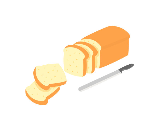 面包和切面包的刀图片下载