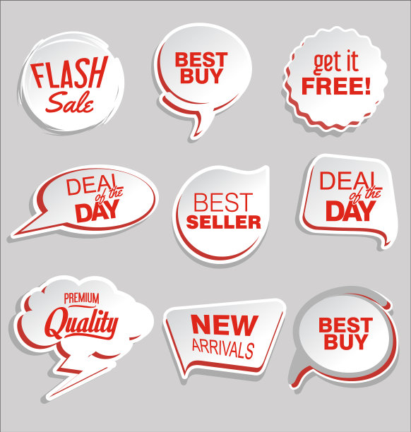 5 .抽象现代贴纸收藏图片下载