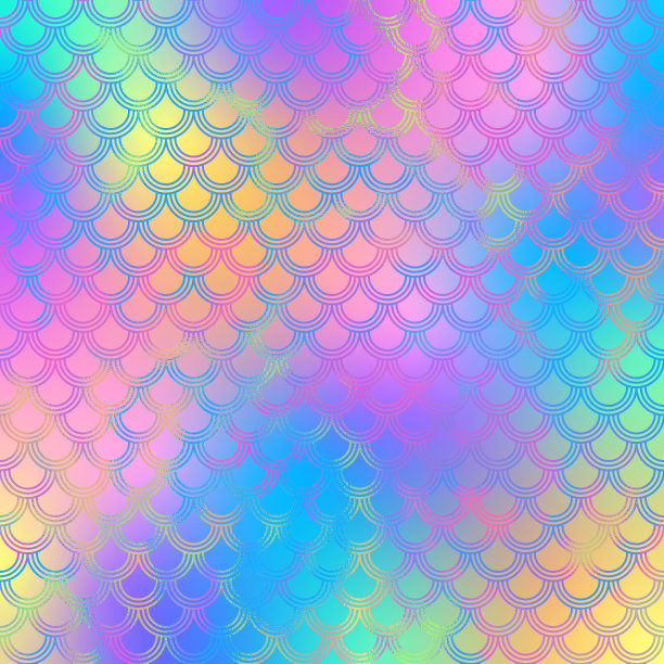 全息美人鱼缩放梯度背景图片下载