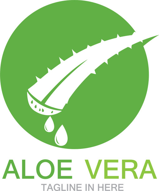 芦荟标识插图模板图片下载
