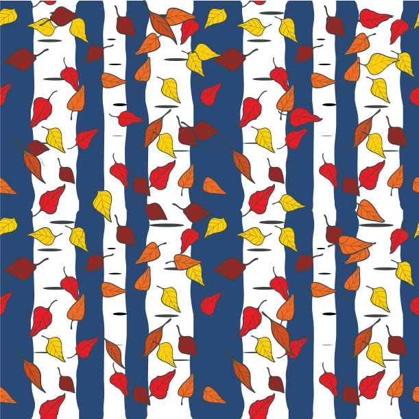 节日秋季重复无缝图案印花图片下载