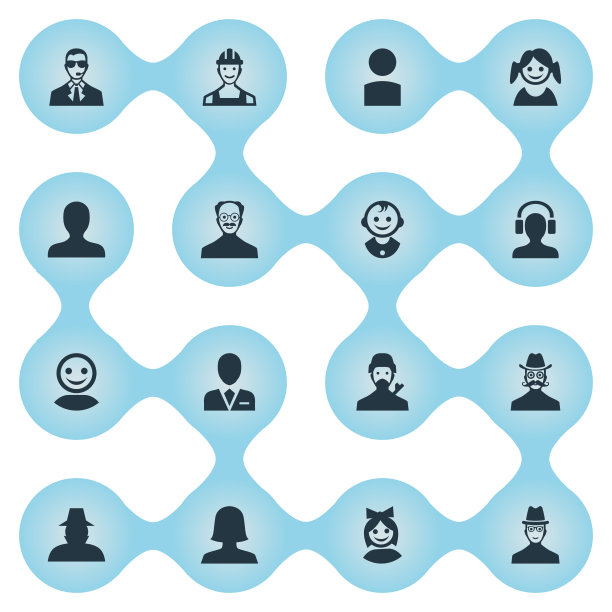 一组简单的头像图标图片下载