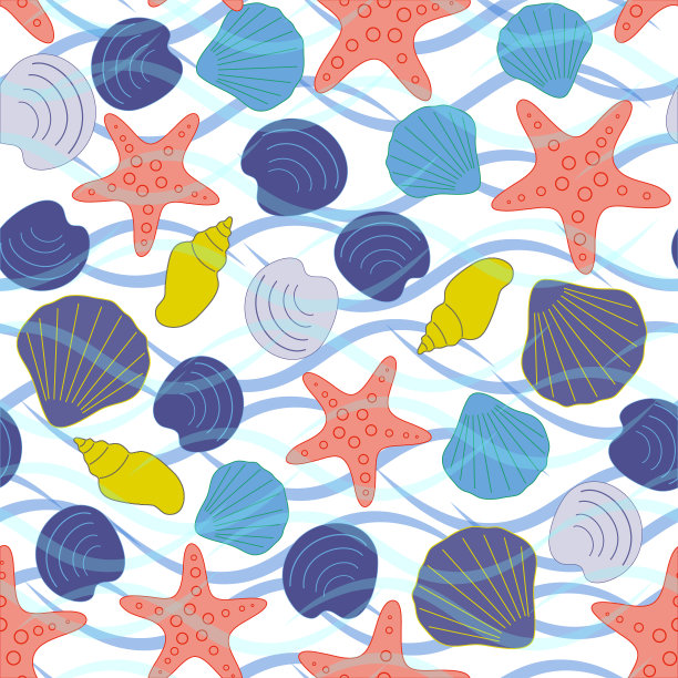 无缝抽象海洋背景图片下载