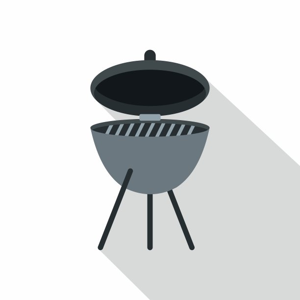 烧烤图标平面样式图片下载