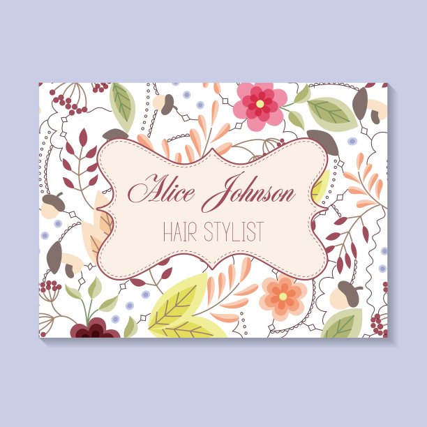 花卉的名片图片下载