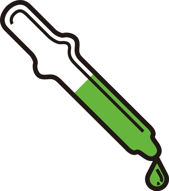 隔离滴管与绿色液体图片下载