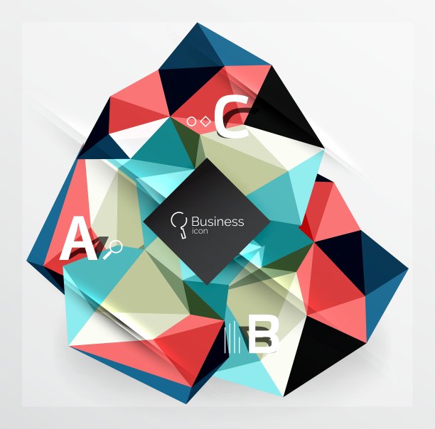 多边形三角形抽象背景用图片下载