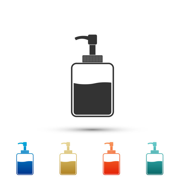 洗手液瓶图标隔离白色图片下载