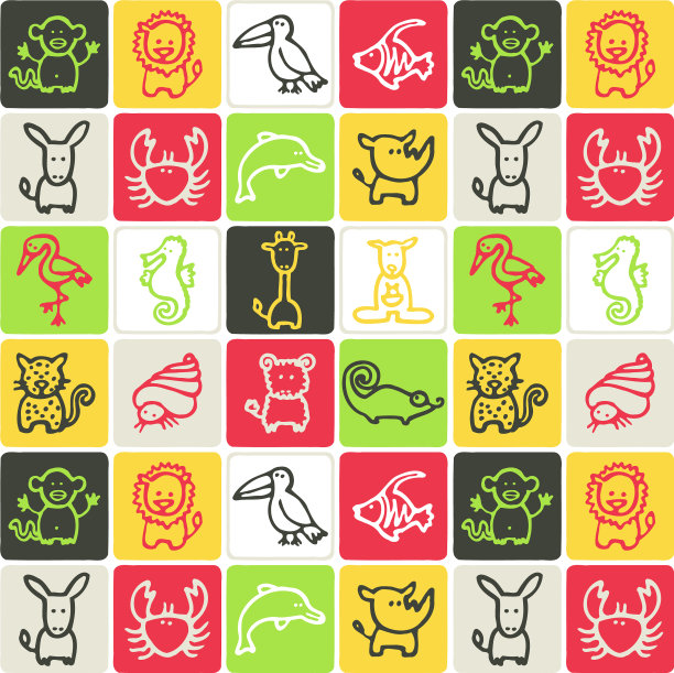 手绘图标设置-动物2图片下载