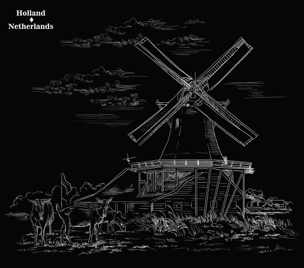 黑手画荷兰4图片下载