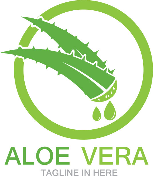 芦荟标识插图模板图片下载