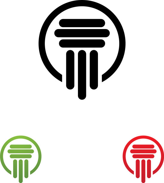 柱子Logo模板图片下载