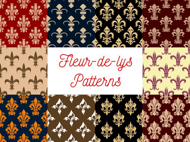 皇家花百合装饰图案集图片下载