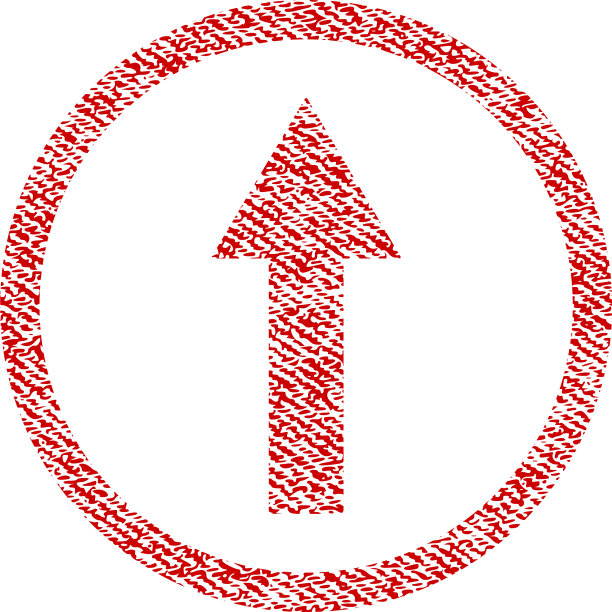 向上的圆形箭头织物纹理图标图片下载