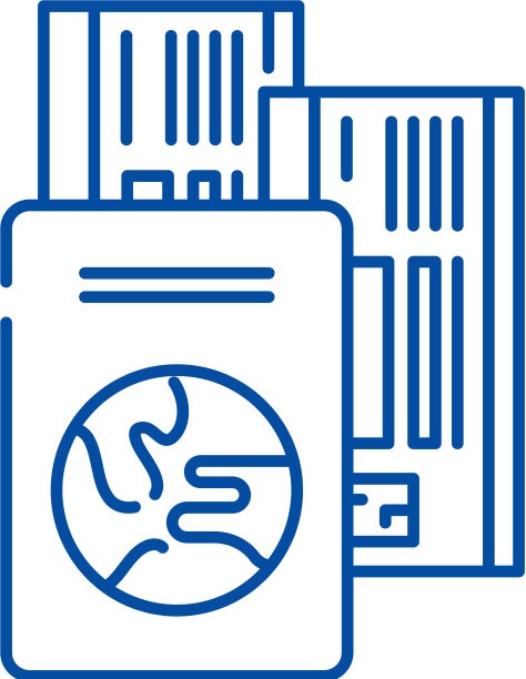 旅游票线路图标概念旅游票图片下载