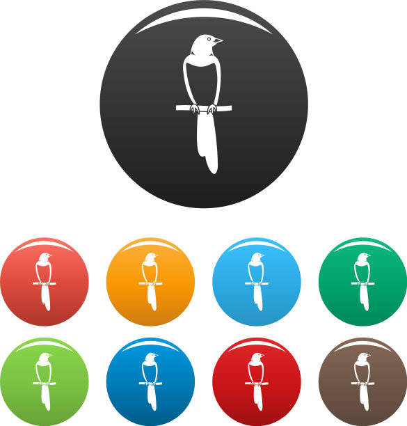 树呆喜鹊图标设置颜色图片下载