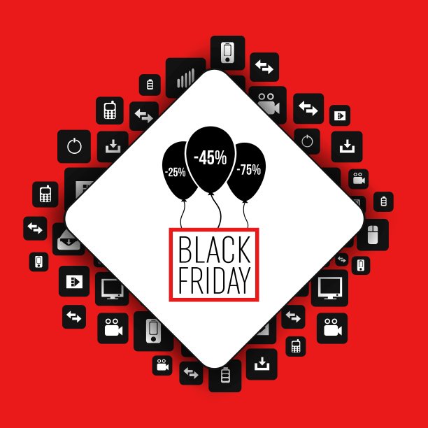 抽象的黑色星期五销售布局图片下载