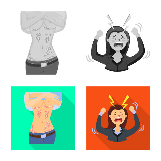 设计医疗和疼痛图标集合图片下载