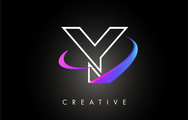 时尚现代的字母和字母标志设计图片下载