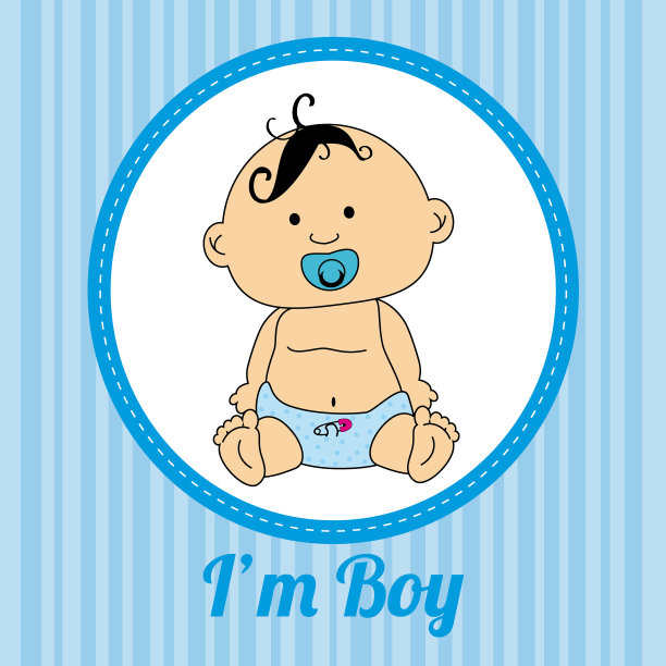 婴儿淋浴设计的蓝色背景图片下载