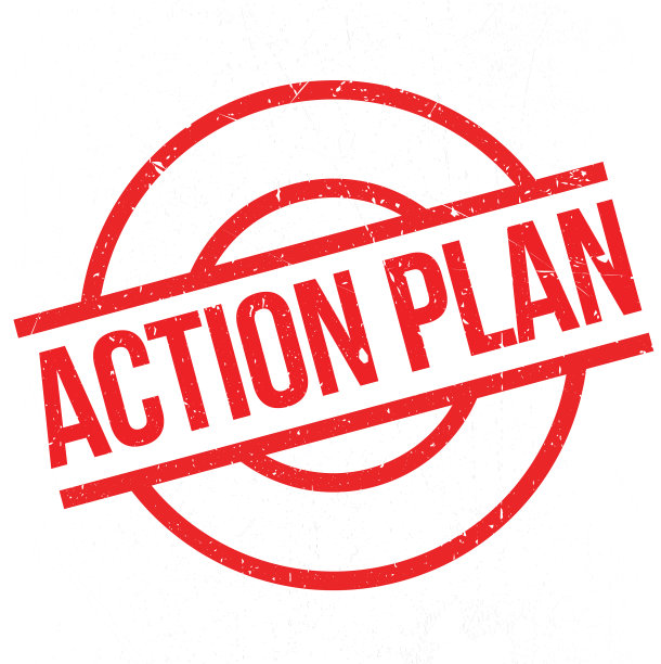 行动计划橡皮图章图片下载