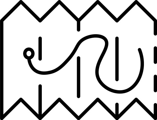 滑雪胜地地图图标轮廓风格图片下载