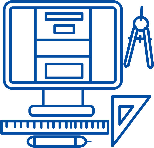 网页设计艺术设计线图标概念网页图片下载