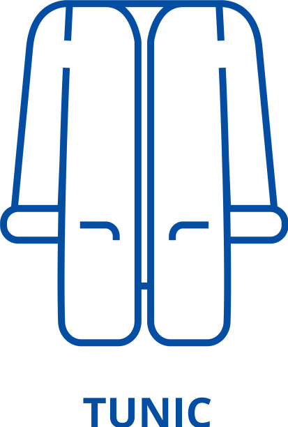 束腰线图标概念束腰平坦的符号图片下载