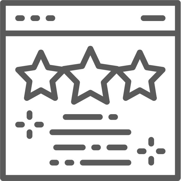 带星星反馈评级证书的网页图片下载