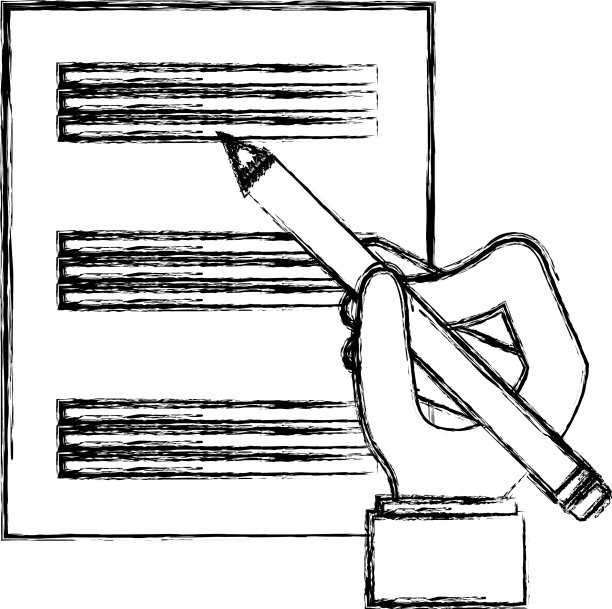 用铅笔在文件纸上手写图片下载