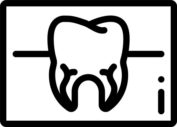 牙科x射线断层摄影牙齿拍摄牙科图标图片下载