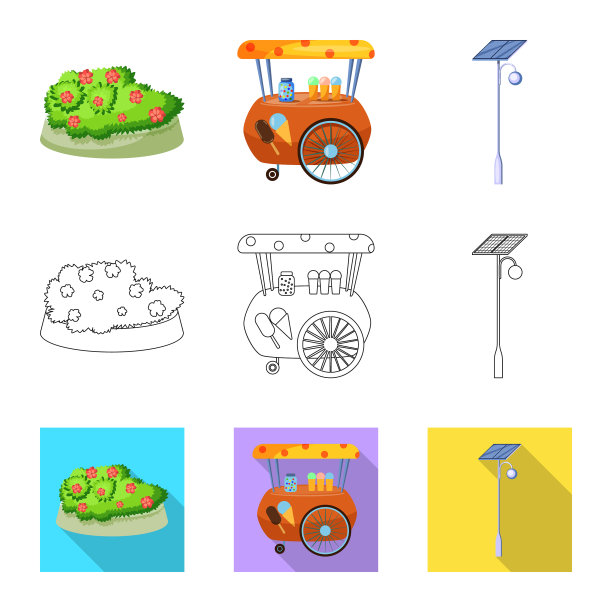 孤立对象城市和街道标志图片下载