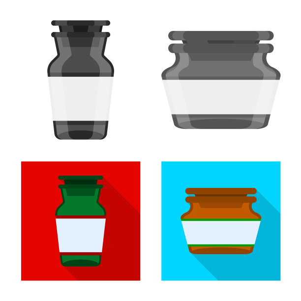 孤立对象零售和医疗保健图标集图片下载