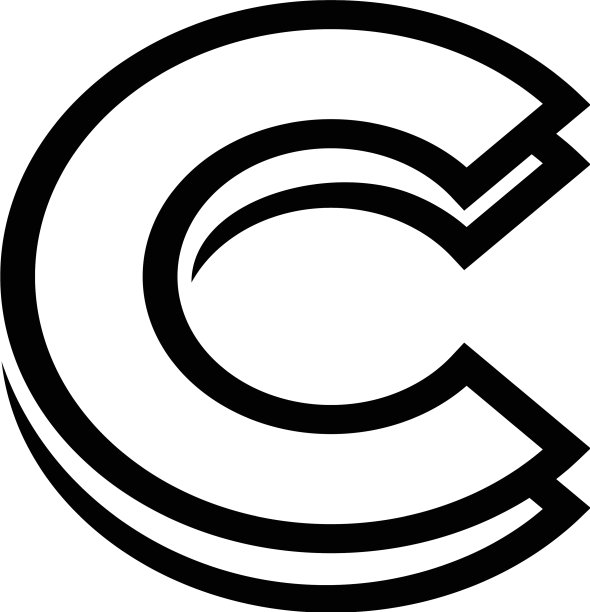 独特的C字母Logo模板图片下载