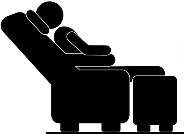 黑色剪影象形男子坐在图片下载