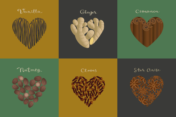 把香料做成心形图片下载