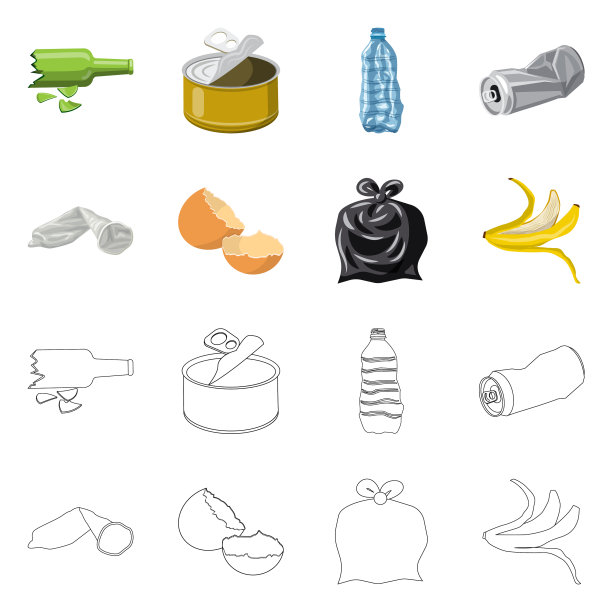 转储和排序图标集图片下载