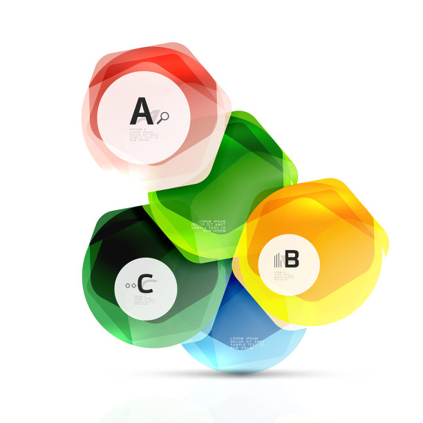 玻璃现代几何六边形抽象图片下载