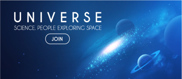 宇宙中有恒星星云和星系的行星图片下载