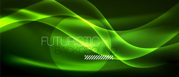 霓虹灯光波图片下载