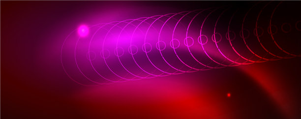 霓虹发光的科技线条，高科技的未来主义图片下载