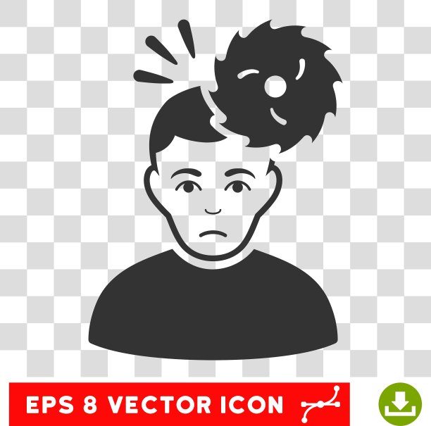 头痛EPS图标图片下载