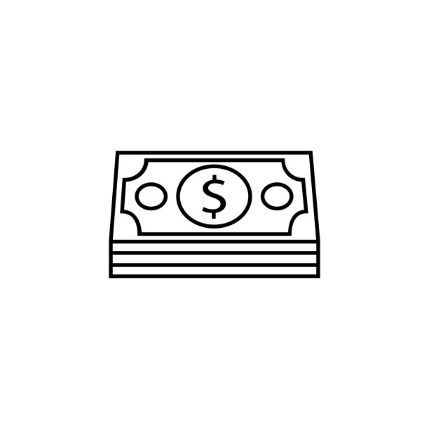金融商务货币硬币线性图标合集图片下载