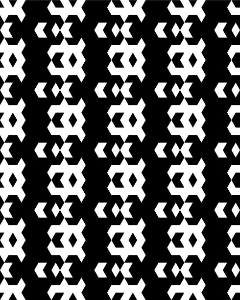 无缝单色几何图案图片下载