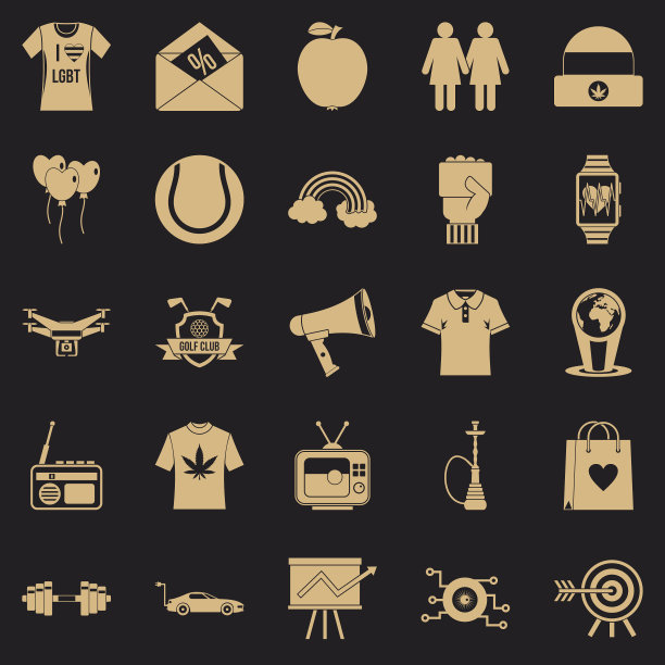 T恤图标设置简单的风格图片下载