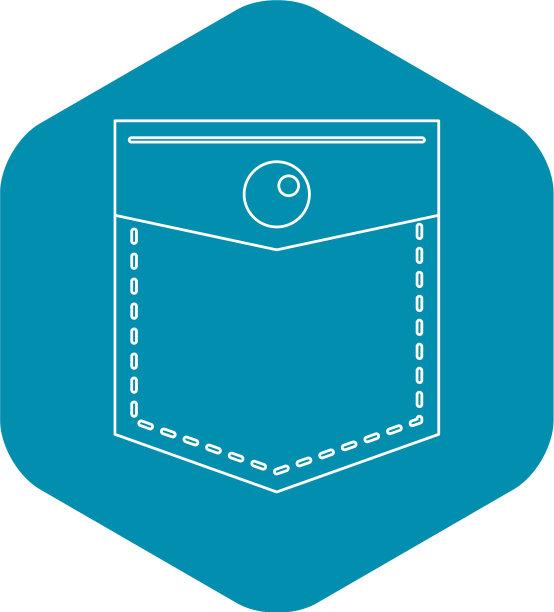 口袋图标轮廓样式图片下载